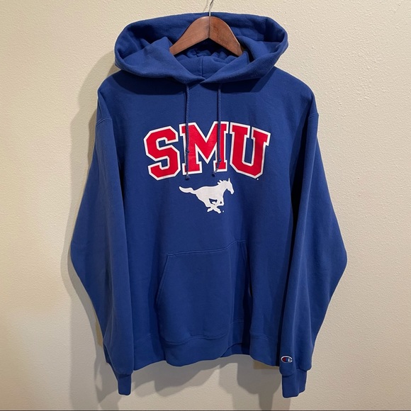 SMU Mustangs Big Logo Drawstring Champion Hoodie

Size:Medium - Picture 2 of 4